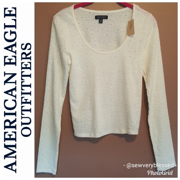 American Eagle Outfitters Tops - 4 for $25 NWT S American Eagle Crop Top Ballet